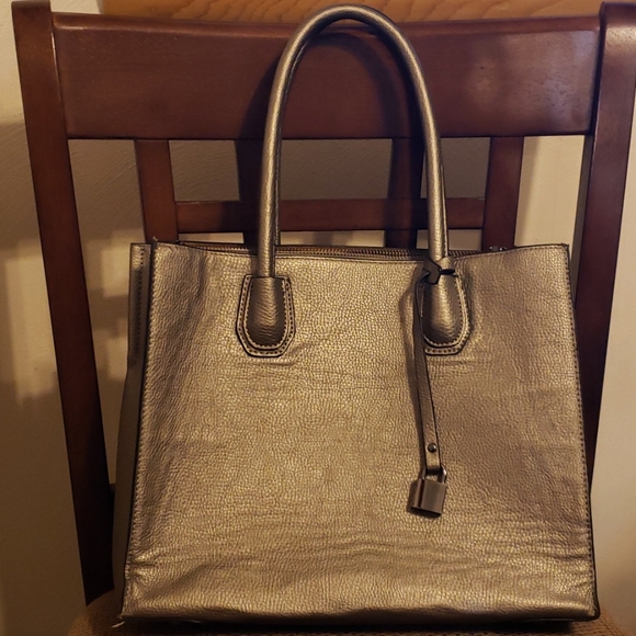 Charming Charlie’s Silver Tote Bag